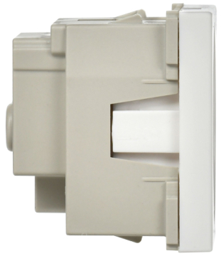 Розетка IEK PRIMER 2P+E со шторками 2 модуля РКС-20-30-П-К (белый) CKK-40D-RSZB2-K01-K