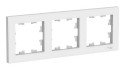 Рамка AtlasDesign трехместная (белый) ATN000103