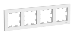 Рамка AtlasDesign четырехместная (белый) ATN000104