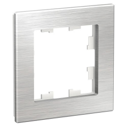 Рамка AtlasDesign одноместная (металл серебро) ATN312101