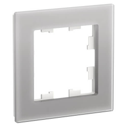 Рамка AtlasDesign одноместная (алюминий стекло) ATN320301
