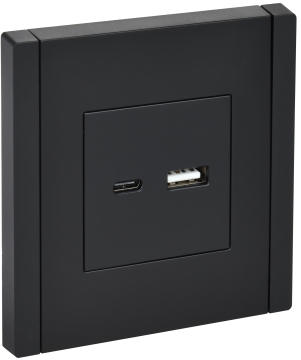 Розетка USB A+C FORTE&PIANO 3,1А FP150 (черный) FP-U22-D31-K02