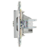 Розетка TV оконечная IEK SKANDY SK-A12N (никель) SK-A10-O-K50