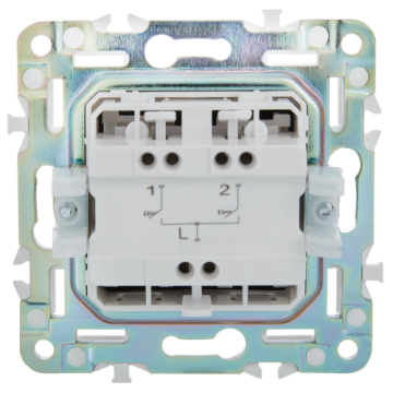 Выключатель жалюзи IEK SKANDY 10А SK-V12G (графит) SK-V15-0-10-K53