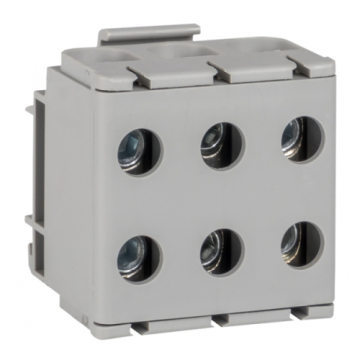 Клемма EKF силовая вводная тройная КСВ 16-50 серая plc-kvs3-16-50-grey