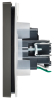 Розетка с крышкой FORTE&PIANO безвинтовые зажимы 16А IP44 FP319 (серый) FP-R16-16-1-44-K03