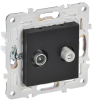 Розетка TV+SAT IEK SKANDY TV+SAT SK-A13Bl (черный) SK-AF20-O-K02