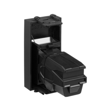 Розетка DKC Avanti USB 2.0 тип А-А 1 модуль (черный матовый) 4412401