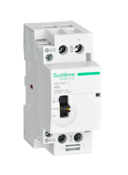 Модульный контактор Systeme Electric City9 SET 2P 2НО 40A, Ручное управление, AC 230В C9C32240