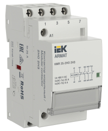 Контактор IEK ARMAT модульный KMR 25А 24В AC/DC 2НО 2НЗ AR-KMR20-025-22-024