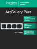 Рамка ArtGallery Pure SE четырехместная стекло (белая матовая) GAL330104