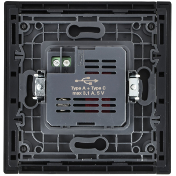 Розетка USB A+C FORTE&PIANO 3,1А FP650M (металл шампань) FP-U22-D31-M-K37