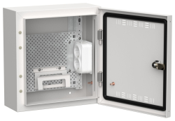 Щит ИЭК TITAN 5 мультимедийный накладной ЩРн-12 (1х12) 335х310х140 мм IP30 (белый) TI5-51-N-012-30