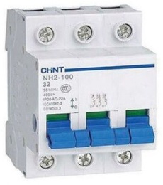 Выключатель нагрузки (рубильник) CHINT NH2-125 3P 125A (R) 401050