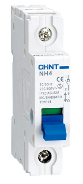 Выключатель нагрузки (рубильник) CHINT NH4 1P 100A (DB) (R) 398036