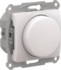 Светорегулятор 400Вт Glossa поворотно-нажимной LED, RC (перламутр) GSL000623