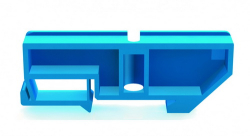 Изолятор для установки нулевой шины на дин-р DEKraft (синий) 32251DEK