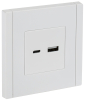 Розетка USB A+C FORTE&PIANO 18Вт FP251 (белый) FP-U22-018-K01