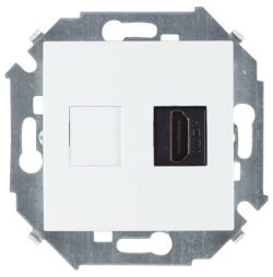 Розетка HDMI Simon 15 v1.4 тип A (белая) 1591407-030