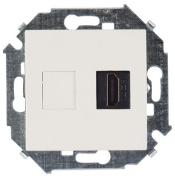 Розетка HDMI Simon 15 v1.4 тип A (слоновая кость) 1591407-031