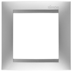 Рамка одноместная Simon 15 (алюминий) 1500610-033