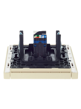 Розетка компьютерная FORTE&PIANO RJ45 кат.6 FP431 (ваниль) FP-K10-2-K10