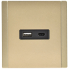 Розетка USB A+C FORTE&PIANO 3,1А FP650M (металл шампань) FP-U22-D31-M-K37