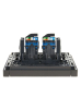Розетка компьютерная двойная RJ45 FORTE&PIANO кат.6 FP334 (серый) FP-K20-2-K03