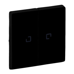Лицевая панель Legrand Valena Life для двухклавишного выключателя и переключателя с подсветкой (антрацит) 756222
