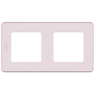 Рамка двухместная Inspiria (розовый) 673944