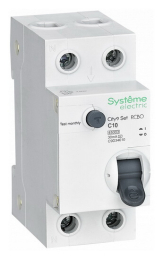 Дифференциальный автомат Systeme Electric City9 Set 1P+N 10A 30mA тип AC 4,5 kA (х-ка C) C9D34610
