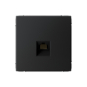 Розетка компьютерная RJ45 ArtGallery кат. 6а (карбон) GAL001086