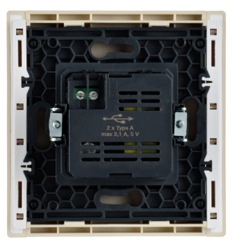 Розетка USB A+A FORTE&PIANO 3,1А FP449 (ваниль) FP-U21-D31-K10