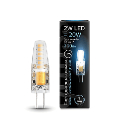 Светодиодная лампа Gauss LED 2Вт. G4 12V силикон (естест. белый свет) 207707202