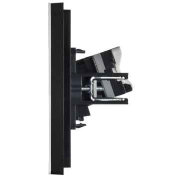 Розетка компьютерная двойная RJ45 FORTE&PIANO кат.5E FP233M (металл белый) FP-K20-1-M-K01