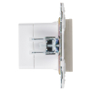 Розетка USB A+C 18Вт IEK SKANDY SK-R13Sh (шампань) SK-U22-018-K37
