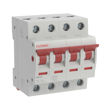 Выключатель нагрузки DKC YON max MSD 4P 40А (рубильник) MSD-4P40