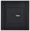 Розетка USB A+C FORTE&PIANO 3,1А FP150 (черный) FP-U22-D31-K02
