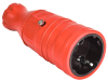 Розетка переносная IEK OMEGA РБп14-1-0м IP20 (красная) OM-KR20-16-20-P1-00-K04