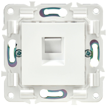 Розетка компьютерная IEK SKANDY RJ45 кат.5E SK-K01W (арктический белый) SK-K10-1-K01