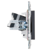 Розетка компьютерная IEK SKANDY RJ45 кат.5E SK-K01T (титан) SK-K10-1-K48