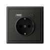 Зарядка USB (А+С) с розеткой ArtGallery (базальт) GAL001432