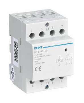 Контактор модульный NCH8-63/22 63A 2НЗ+2НО АС220/240В (R) CHINT 256219