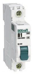 Автоматический выключатель DEKraft ВА-101 1P B1 4,5кА (хар-ка B) 11001DEK