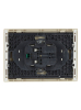 Розетка двойная FORTE&PIANO с заземлением со шторками 16А FP423 (ваниль) FP-R24-16-1-K10