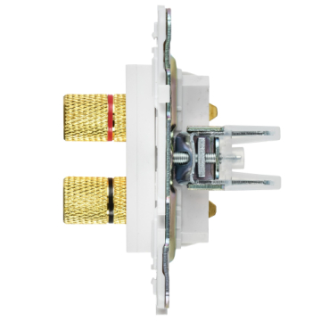 Аудиорозетка IEK SKANDY 4-ая SK-A01W (арктический белый) SK-S40-K01