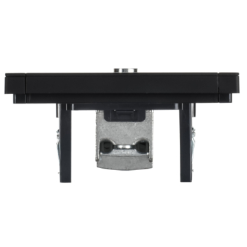 Розетка TV проходная FORTE&PIANO FP129M (металл черный) FP-A10-P-M-K02