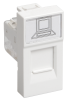 Розетка информационная IEK PRIMER RJ-45 UTP кат 5e 1 модуль РКИ-10-00-П CKK-40D-RI1-K01