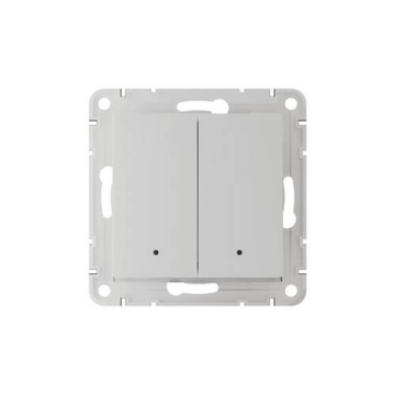 Выключатель двухклавишный с подсветкой AtlasDesign Smart Zigbee (белый) ATN000153Z