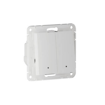 Выключатель двухклавишный с подсветкой AtlasDesign Smart Zigbee (белый) ATN000153Z